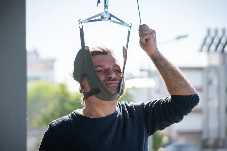 Cervical traction devices